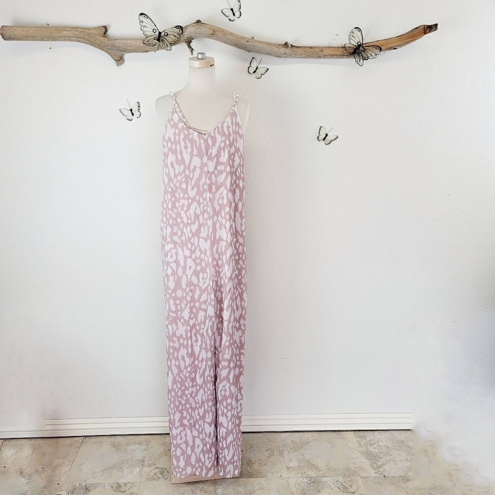 Baileys blossom blush animal print jumpsuit